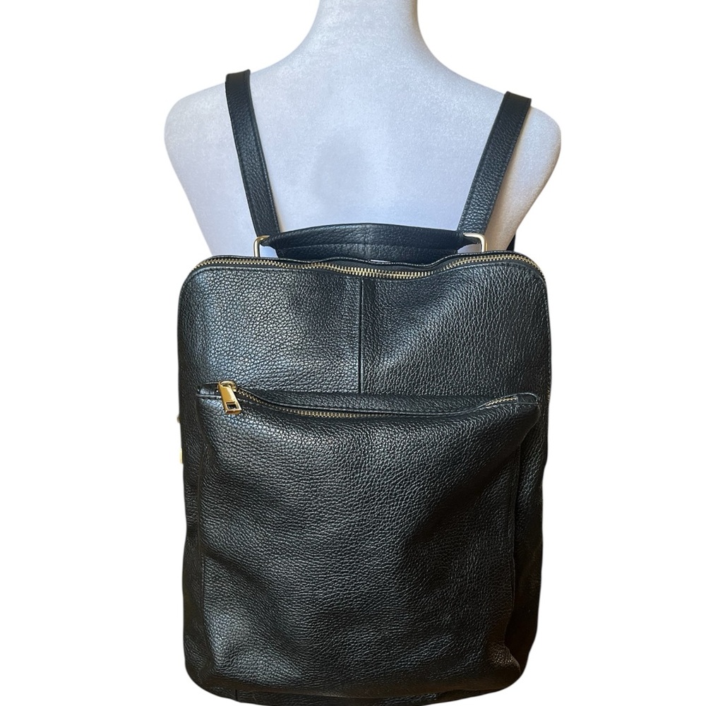 Unisex Buttery soft Italian leather Convertible luxury (backpack + shoulder
